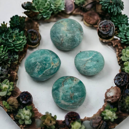 Amazonite Palm Stone