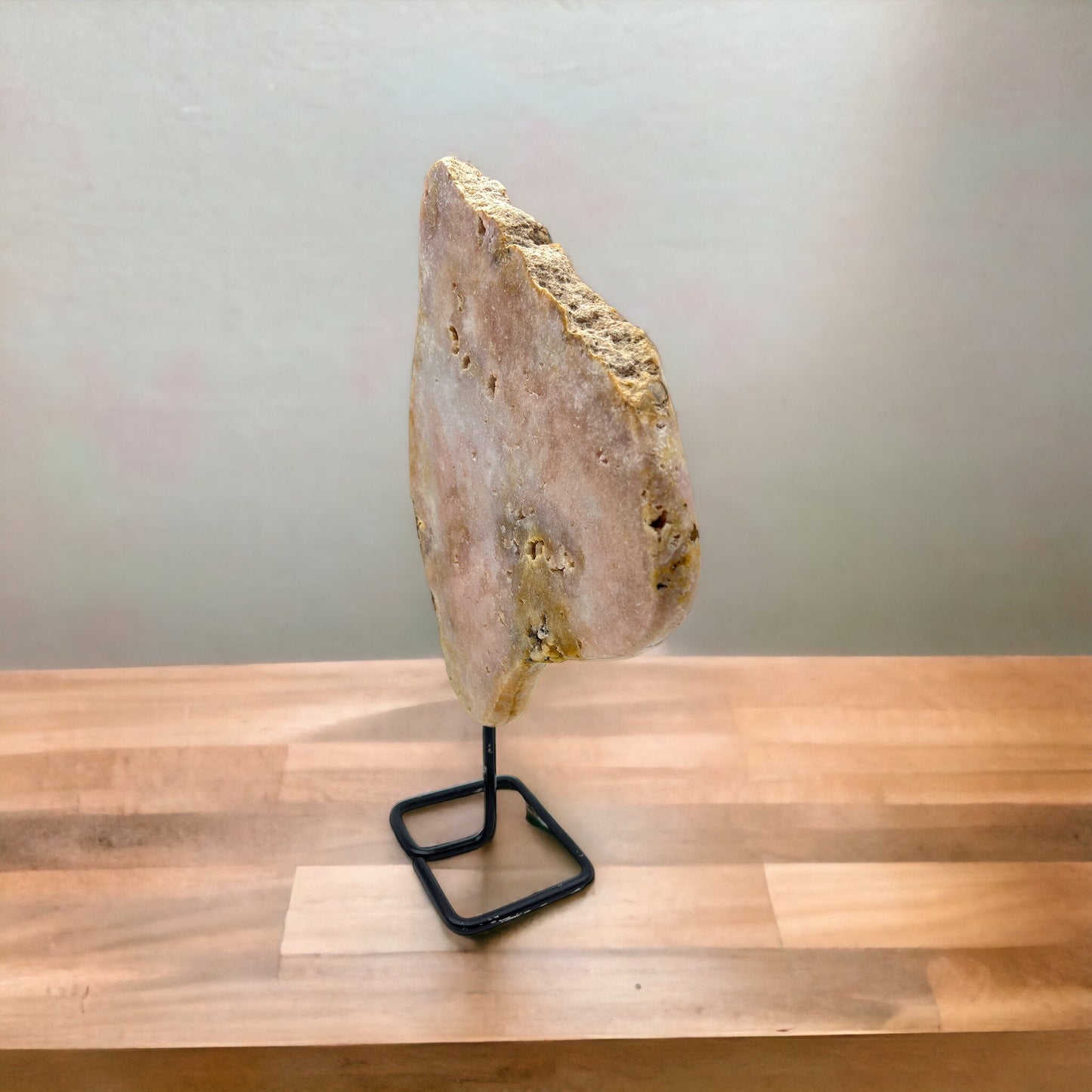 Pink Amethyst on stand #2