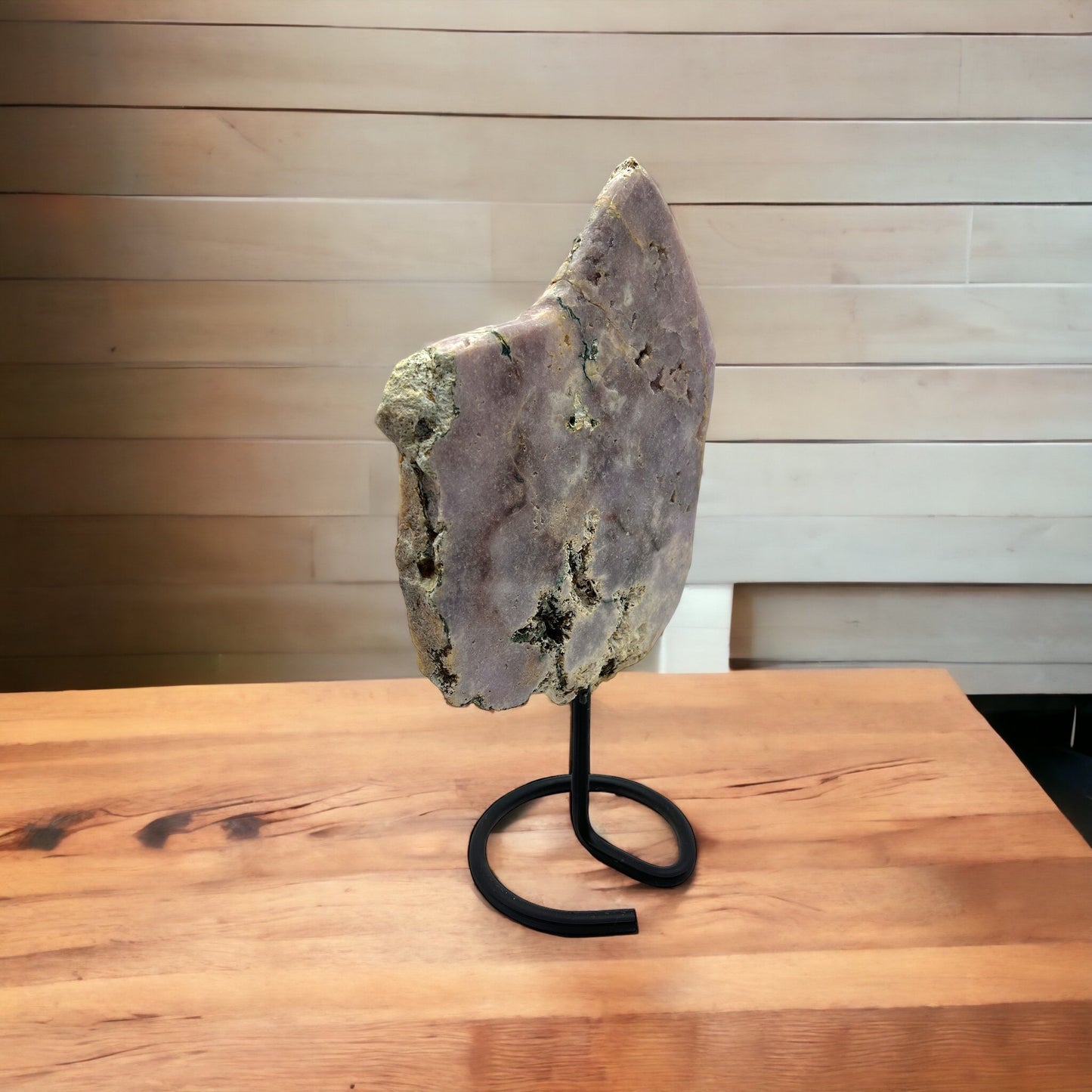 Pink Amethyst on stand #4