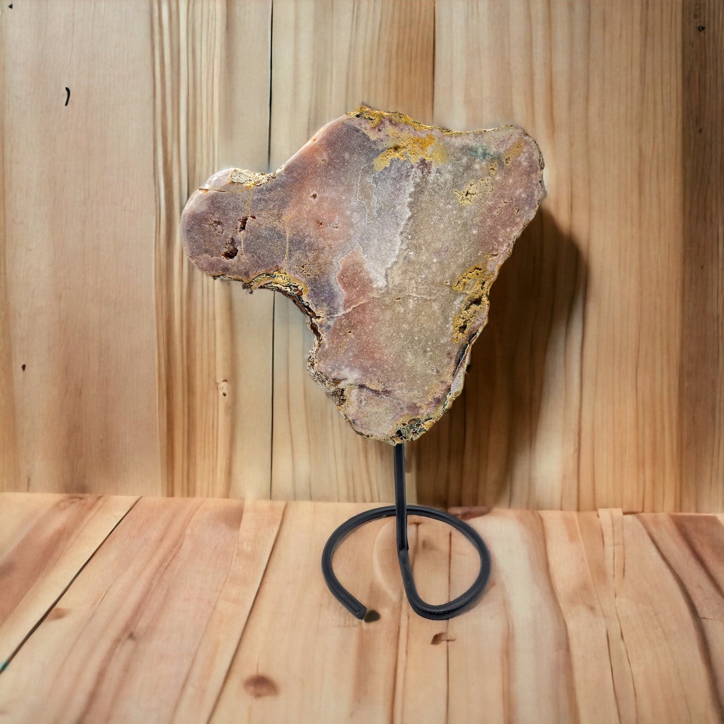 Pink Amethyst on stand #5