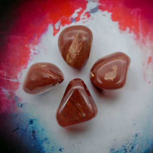 Red Jasper Palm Stone