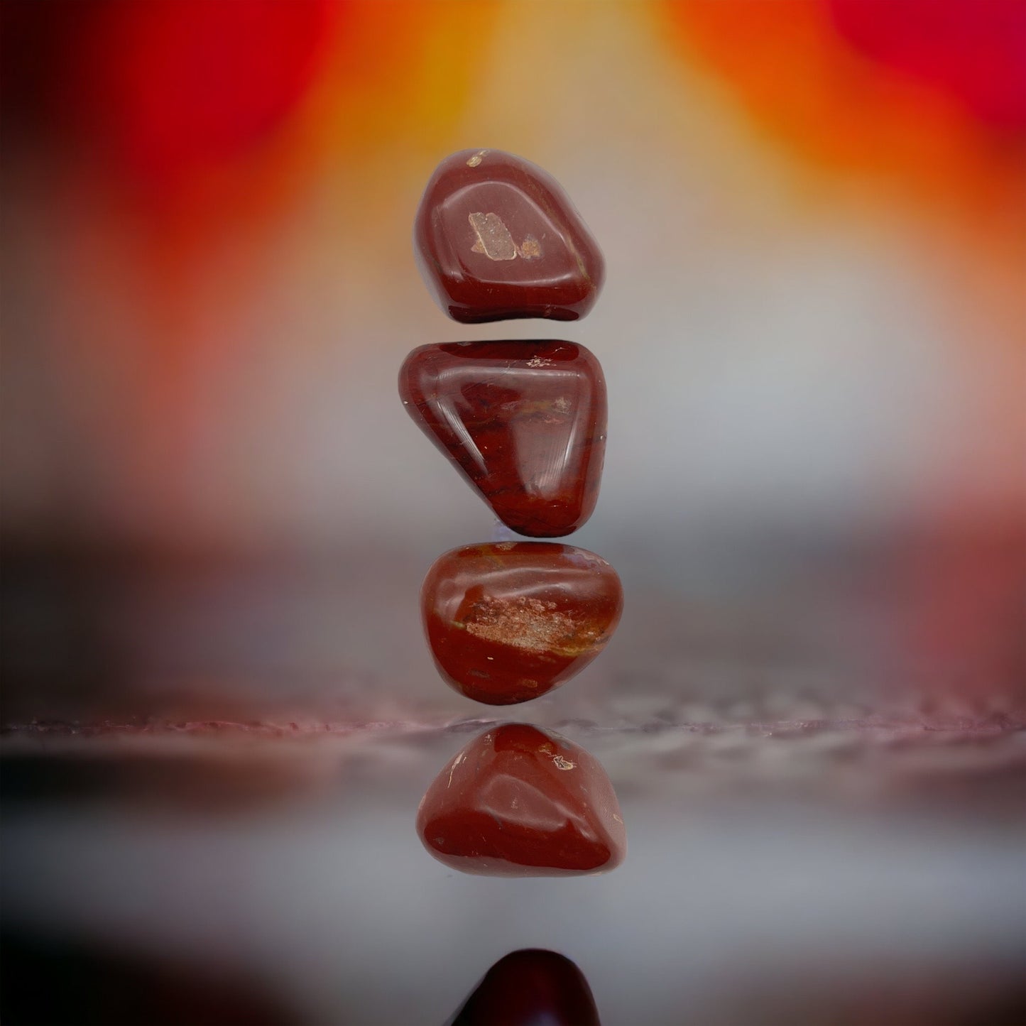 Red Jasper Palm Stone