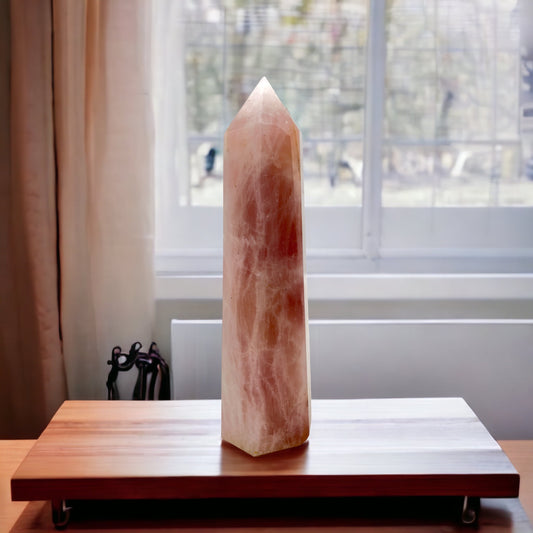 Rose Quartz Obelisk  #3