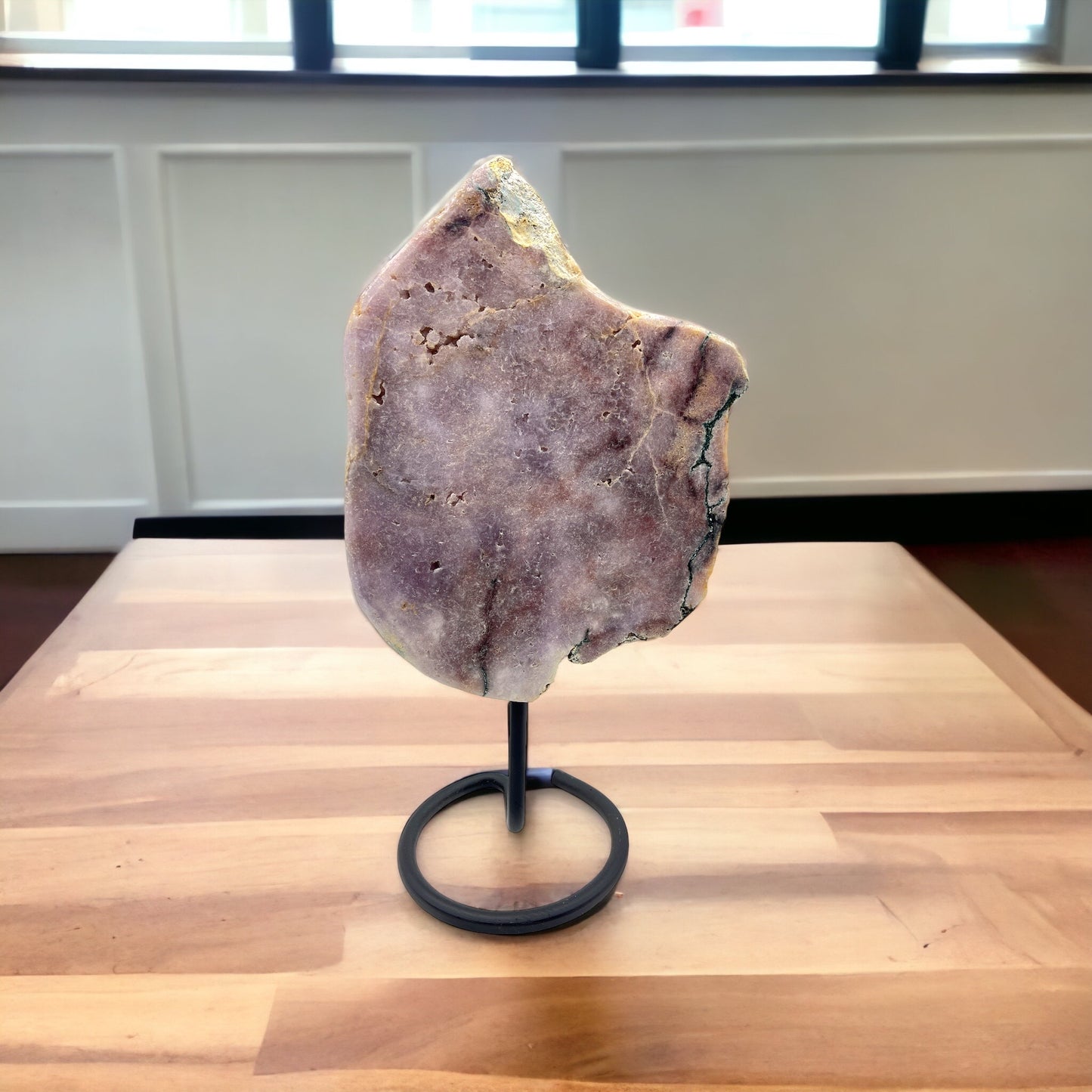 Pink Amethyst on stand #4